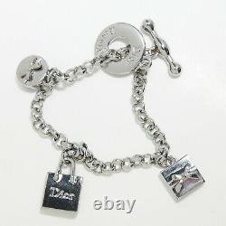 Christian Dior Beauty Charm Bracelet Silver tone 7 inch Pre-owned