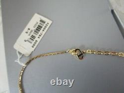 Christian Dior Pearl Crystal Necklace Gold Plated Signed Vintage NWT