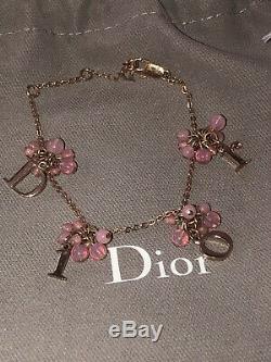Christian Dior Vintage Letters Beautiful Bracelet Worn Once With Pouch