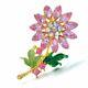 Crystal Daisy Sunflower Enamel Brooch Pin Party Women Fashion Jewelry Gift