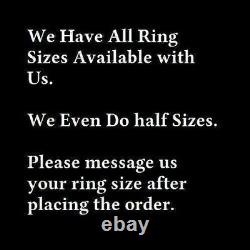Customize Latter Pinky Ring 5 Ct Round Cubic Zirconia 925 White Sterling Silver