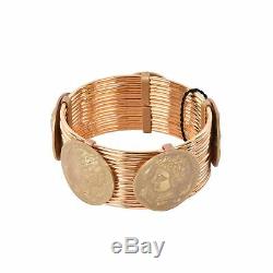 DOLCE & GABBANA RUNWAY Bracciale Monete Greek Coins Bracelet Gold 05474