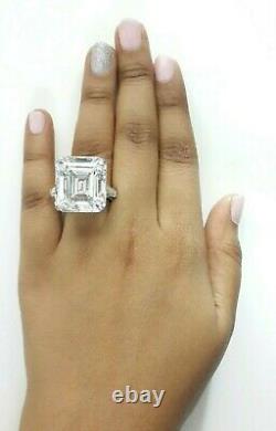 Elizabeth Taylor Inspired Ring 925 sterling Silver 35ct Asscher 3 Stone Jewelry