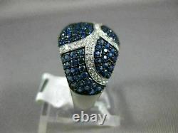Engagement & Wedding Wild Beauty Dome Style Ring 14k White Gold 3.11 Ct Sapphire