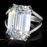 Fashion Jewelry White Sapphire 925 Silver Cocktail Party Wedding Ring Size6-10