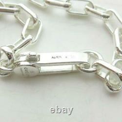 GUCCI Interlocking Necklace Pendant Silver 925 1119 KN0 Men's Women's