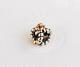 Genuine Pandora Two Tone Charm With Rose Or Pink Sapphire 790410psa Retired