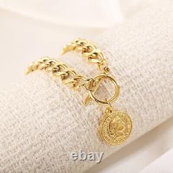 Genuine Women 18K Solid Gold Round People Bracelets With Certificates