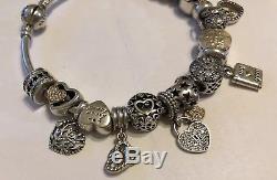 Gorgeous Pandora Bracelet with Beautiful Charms