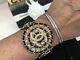 Gorgeous Rare New Chanel Runway Leather & Gold Chain Bracelet Showstopper Beauty