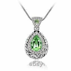 Great Gift Necklace Pendant Beautiful Elegant Jewelry w 100% Swarovski Crystal