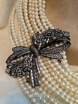 HEIDI DAUS BEST IN BOWS 13 Strands of Pearls Necklace