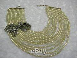 HEIDI DAUS Best In Bows Multi-Strand (13-Row) Necklace (Orig. $599.95)