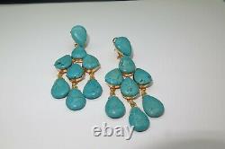 Handmade Natural Turquoise Earrings, Gemstone Dangle Earrings Pin