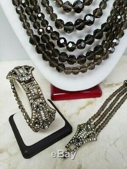 Heidi Daus Age of Elegance Multi-Strand Necklace and Bracelet Set HSN $299