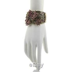 Heidi Daus Beautiful Butterfly Crystal Cuff Hinged Bracelet $330 Retail New
