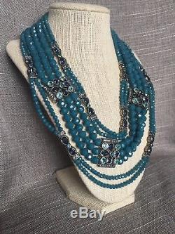 Heidi Daus Boho Beauty Multi-Strand Crystal-Accented Station Necklace