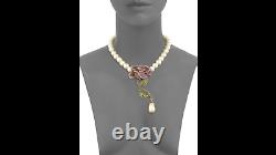 Heidi Daus Briar Rose Beaded and Crystal Necklace NWT STUNNING