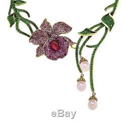 Heidi Daus Mandalay Beauty Beaded Crystal Drop Necklace