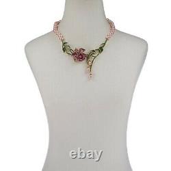 Heidi Daus Mandalay Beauty Beaded Crystal Drop Necklace NWT 179.98