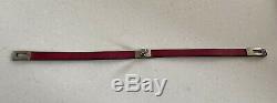 Hermes Kelly Double Tour Leather Pink Kelly Bracelet 100% Authentic