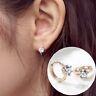 Huggie Earrings Pair Womens Ladies Hoop Hook Small Round Jewellery Fashion Gift