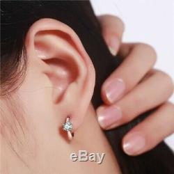 Huggie Earrings PAIR Womens Ladies Hoop Hook Small Round Jewellery Fashion Gift
