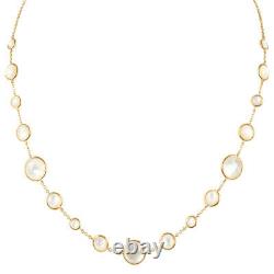 Ippolita Lollitini 18k Yellow Gold Mother of Pearl Chain Link Necklace NEW $2495
