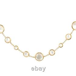 Ippolita Lollitini 18k Yellow Gold Mother of Pearl Chain Link Necklace NEW $2495