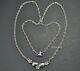 James Avery Rare Hearts Flowers 16 Sterling 925 Chain Necklace Retired Mint