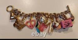 JUICY COUTUREHeart & J Bracelet with 9 Rare & Limited Edition Charms