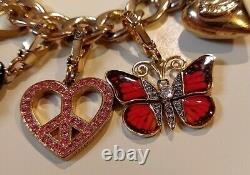 JUICY COUTUREHeart & J Bracelet with 9 Rare & Limited Edition Charms