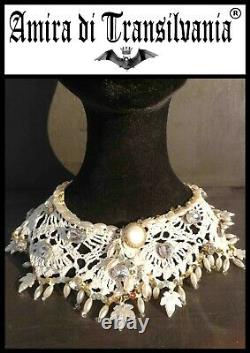 Jewelry woman choker necklace collier collar fashion accessories art embroidered