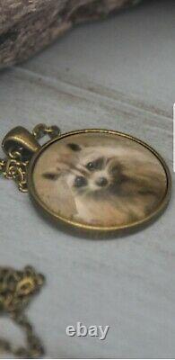 Join Me For Dinner Raccoon Art Necklace by Jai Johnson