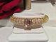 Judith Ripka 14k Gold Clad Silver Vintage Look Cuff With Step Cut Center Stone Sm