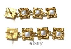 Julie Vos Isabel Tier 24k Gold Plate Pearl Dangle Earrings