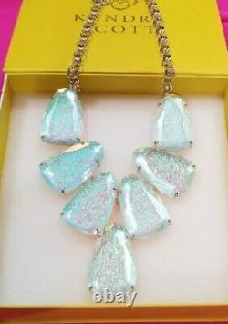 Kendra Scott Iridescent Dichroic Foil Harlow Necklace! RARE TX Limited Edition
