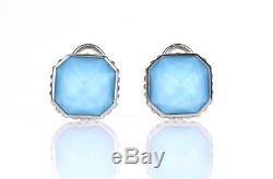 LAGOS 131767 Sterling Silver Maya Gemstone Doublet Square Earrings
