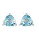 Luxoro Wedding Earrings For Prom Stud For Real 10k Gold Cubic Zirconia Cz Ct 2.4