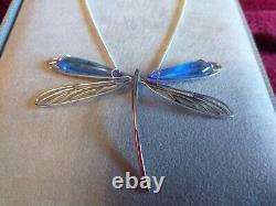 Lalique Large Vintage Beautiful Dragonfly Pendant. What A Find! Fabulous Rare