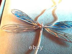 Lalique Large Vintage Beautiful Dragonfly Pendant. What A Find! Fabulous Rare