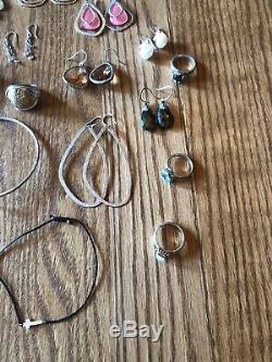 Large Silpada Lot Of Beautiful Items 25 Pieces Rings Sizes 7&8 HTF