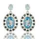 London Blue Topaz Gemstone 925 Sterling Silver Earrings Jewelry