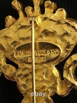 Loris Azzaro Rare Vintage Brooch Goossens Oh La La Perfume