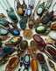 Lot Of 50 Macrame Necklaces Jewelry Mix Assorted Quality Stone Handmade