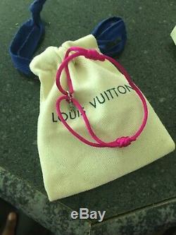 Louis Vuitton UNICEF Bracelet Silver Lockit Pink