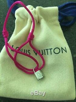Louis Vuitton UNICEF Bracelet Silver Lockit Pink