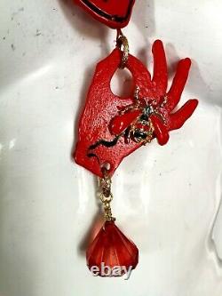 Luxury jewelry necklace design pendant woman jewel layered heart lariat collier
