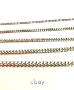 Miami Cuban Chain 925 Sterling Silver, Necklace, 2.5mm-6mm All Sizes, SALE