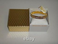 Michael Kors Women's Black Friday Gold Bangle Bracelet Crystals MKJ6227710 + BOX